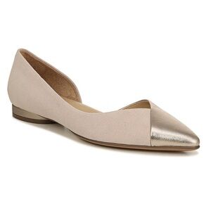 Naturalizer Women's Flats in Cream and Gold